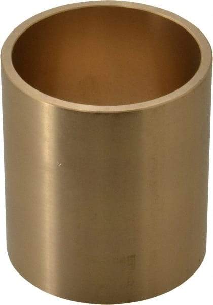 Made in USA - 2" Inside x 2-1/4" Outside Diam, Cast Bronze Sleeve Bearing - 2-1/2" OAL - Industrial Tool & Supply