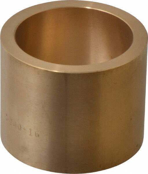 Made in USA - 2" Inside x 2-1/2" Outside Diam, Cast Bronze Sleeve Bearing - 2" OAL - Industrial Tool & Supply
