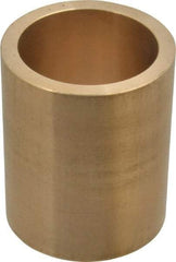 Made in USA - 2" Inside x 2-1/2" Outside Diam, Cast Bronze Sleeve Bearing - 3" OAL - Industrial Tool & Supply
