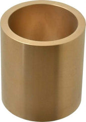 Made in USA - 2-1/4" Inside x 2-3/4" Outside Diam, Cast Bronze Sleeve Bearing - 3" OAL - Industrial Tool & Supply