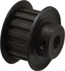 Power Drive - 15 Tooth, 1/4" Inside x 0.935" Outside Diam, Timing Belt Pulley - 1/4, 3/8" Belt Width, 0.955" Pitch Diam, Steel & Cast Iron - Industrial Tool & Supply