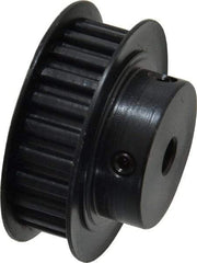Power Drive - 24 Tooth, 1/4" Inside x 1.508" Outside Diam, Timing Belt Pulley - 1/4, 3/8" Belt Width, 1.528" Pitch Diam, Steel & Cast Iron - Industrial Tool & Supply