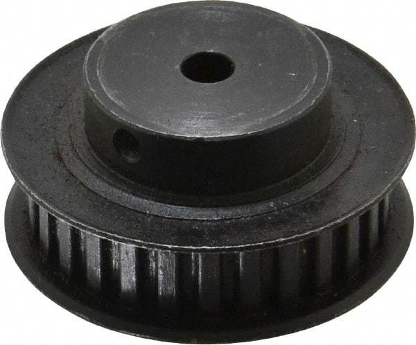 Power Drive - 28 Tooth, 1/4" Inside x 1.763" Outside Diam, Timing Belt Pulley - 1/4, 3/8" Belt Width, 1.783" Pitch Diam, Steel & Cast Iron - Industrial Tool & Supply