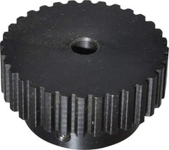 Power Drive - 32 Tooth, 5/16" Inside x 2.017" Outside Diam, Timing Belt Pulley - 1/4, 3/8" Belt Width, 2.037" Pitch Diam, Steel & Cast Iron - Industrial Tool & Supply