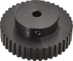 Power Drive - 40 Tooth, 5/16" Inside x 2.526" Outside Diam, Timing Belt Pulley - 1/4, 3/8" Belt Width, 2.546" Pitch Diam, Steel & Cast Iron - Industrial Tool & Supply