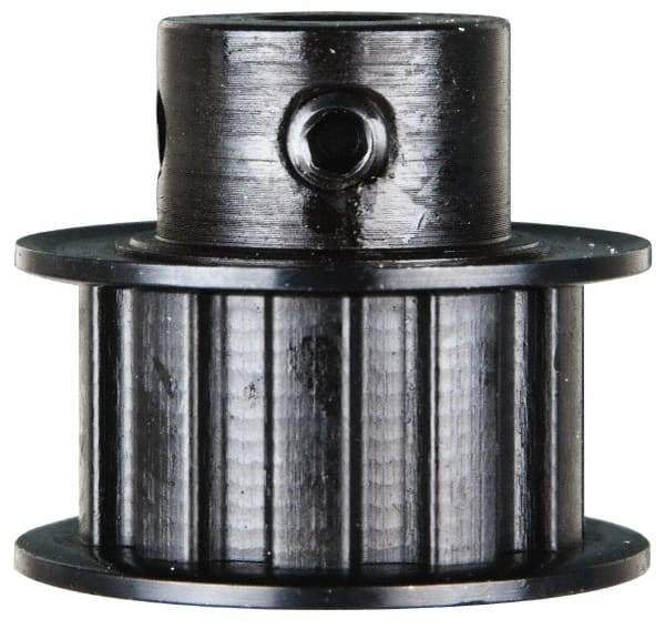 Power Drive - 10 Tooth, 3/8" Inside x 1.164" Outside Diam, Timing Belt Pulley - 1/2" Belt Width, 1.194" Pitch Diam, Steel & Cast Iron - Industrial Tool & Supply
