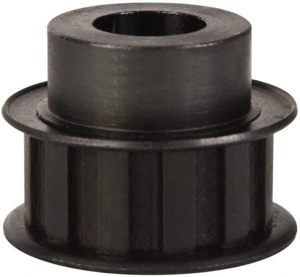 Power Drive - 12 Tooth, 1/2" Inside x 1.402" Outside Diam, Timing Belt Pulley - 1/2" Belt Width, 1.432" Pitch Diam, Steel & Cast Iron - Industrial Tool & Supply