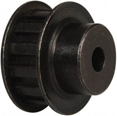 Power Drive - 13 Tooth, 3/8" Inside x 1.522" Outside Diam, Timing Belt Pulley - 1/2" Belt Width, 1.552" Pitch Diam, Steel & Cast Iron - Industrial Tool & Supply