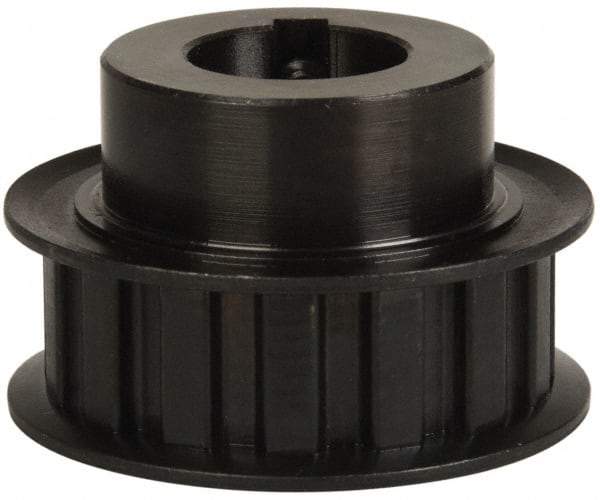 Power Drive - 15 Tooth, 3/4" Inside x 1.76" Outside Diam, Timing Belt Pulley - 1/2" Belt Width, 1.79" Pitch Diam, Steel & Cast Iron - Industrial Tool & Supply