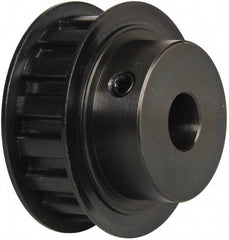 Power Drive - 16 Tooth, 1/2" Inside x 1.88" Outside Diam, Timing Belt Pulley - 1/2" Belt Width, 1.91" Pitch Diam, Steel & Cast Iron - Industrial Tool & Supply