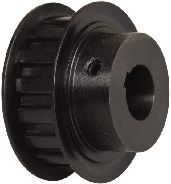 Power Drive - 16 Tooth, 5/8" Inside x 1.88" Outside Diam, Timing Belt Pulley - 1/2" Belt Width, 1.91" Pitch Diam, Steel & Cast Iron - Industrial Tool & Supply