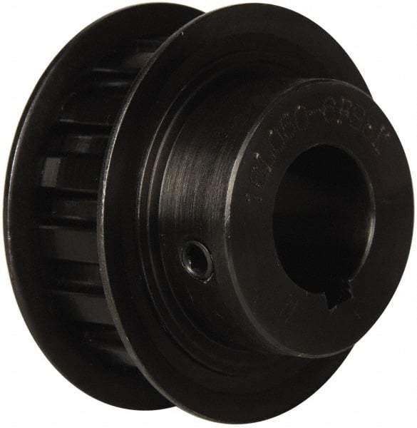 Power Drive - 16 Tooth, 3/4" Inside x 1.88" Outside Diam, Timing Belt Pulley - 1/2" Belt Width, 1.91" Pitch Diam, Steel & Cast Iron - Industrial Tool & Supply
