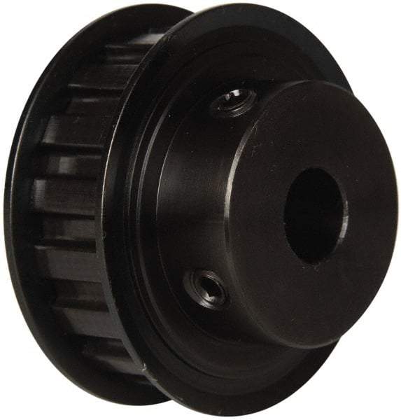 Power Drive - 17 Tooth, 1/2" Inside x 2" Outside Diam, Timing Belt Pulley - 1/2" Belt Width, 2.029" Pitch Diam, Steel & Cast Iron - Industrial Tool & Supply