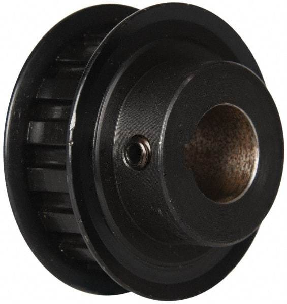 Power Drive - 17 Tooth, 3/4" Inside x 2" Outside Diam, Timing Belt Pulley - 1/2" Belt Width, 2.029" Pitch Diam, Steel & Cast Iron - Industrial Tool & Supply