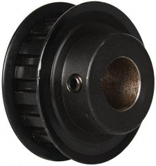 Power Drive - 17 Tooth, 3/4" Inside x 2" Outside Diam, Timing Belt Pulley - 1/2" Belt Width, 2.029" Pitch Diam, Steel & Cast Iron - Industrial Tool & Supply