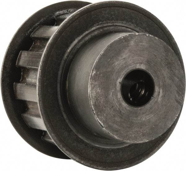Power Drive - 13 Tooth, 3/8" Inside x 1.522" Outside Diam, Timing Belt Pulley - 3/4" Belt Width, 1.552" Pitch Diam, Steel & Cast Iron - Industrial Tool & Supply