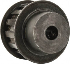 Power Drive - 13 Tooth, 3/8" Inside x 1.522" Outside Diam, Timing Belt Pulley - 3/4" Belt Width, 1.552" Pitch Diam, Steel & Cast Iron - Industrial Tool & Supply