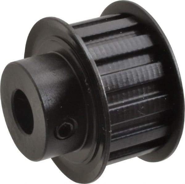 Power Drive - 14 Tooth, 1/2" Inside x 1.641" Outside Diam, Timing Belt Pulley - 3/4" Belt Width, 1.671" Pitch Diam, Steel & Cast Iron - Industrial Tool & Supply