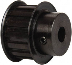 Power Drive - 15 Tooth, 1/2" Inside x 1.76" Outside Diam, Timing Belt Pulley - 3/4" Belt Width, 1.79" Pitch Diam, Steel & Cast Iron - Industrial Tool & Supply