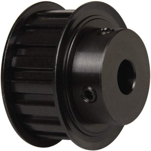 Power Drive - 17 Tooth, 1/2" Inside x 2" Outside Diam, Timing Belt Pulley - 3/4" Belt Width, 2.029" Pitch Diam, Steel & Cast Iron - Industrial Tool & Supply