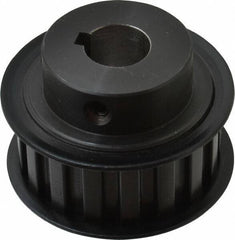 Power Drive - 17 Tooth, 5/8" Inside x 2" Outside Diam, Timing Belt Pulley - 3/4" Belt Width, 2.029" Pitch Diam, Steel & Cast Iron - Industrial Tool & Supply