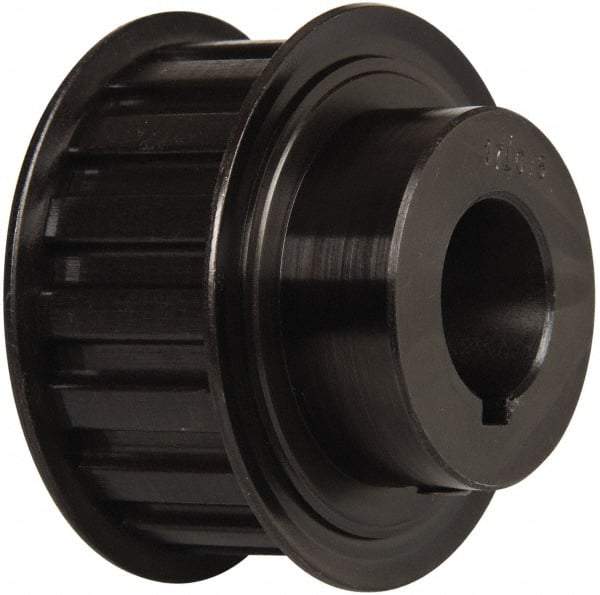 Power Drive - 17 Tooth, 3/4" Inside x 2" Outside Diam, Timing Belt Pulley - 3/4" Belt Width, 2.029" Pitch Diam, Steel & Cast Iron - Industrial Tool & Supply