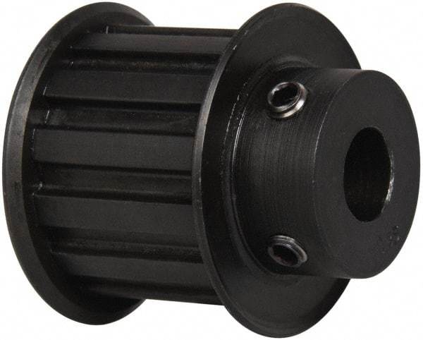 Power Drive - 13 Tooth, 1/2" Inside x 1.522" Outside Diam, Timing Belt Pulley - 1" Belt Width, 1.552" Pitch Diam, Steel & Cast Iron - Industrial Tool & Supply