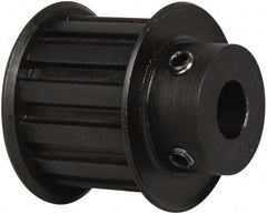 Power Drive - 13 Tooth, 1/2" Inside x 1.522" Outside Diam, Timing Belt Pulley - 1" Belt Width, 1.552" Pitch Diam, Steel & Cast Iron - Industrial Tool & Supply