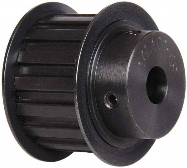 Power Drive - 16 Tooth, 1/2" Inside x 1.88" Outside Diam, Timing Belt Pulley - 1" Belt Width, 1.91" Pitch Diam, Steel & Cast Iron - Industrial Tool & Supply