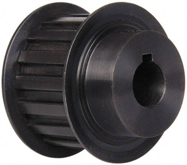 Power Drive - 16 Tooth, 5/8" Inside x 1.88" Outside Diam, Timing Belt Pulley - 1" Belt Width, 1.91" Pitch Diam, Steel & Cast Iron - Industrial Tool & Supply