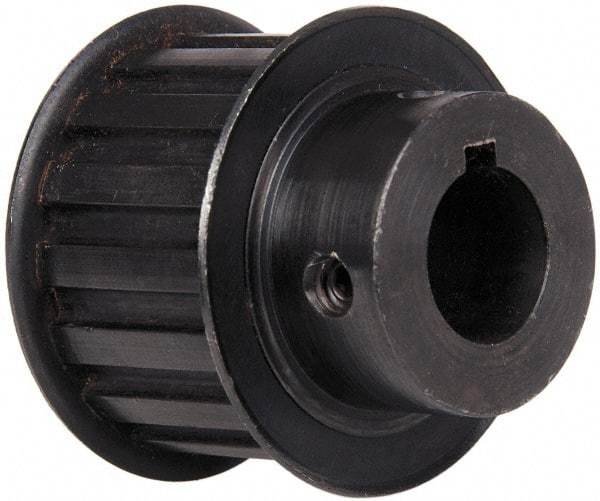 Power Drive - 16 Tooth, 3/4" Inside x 1.88" Outside Diam, Timing Belt Pulley - 1" Belt Width, 1.91" Pitch Diam, Steel & Cast Iron - Industrial Tool & Supply