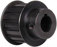 Power Drive - 16 Tooth, 3/4" Inside x 1.88" Outside Diam, Timing Belt Pulley - 1" Belt Width, 1.91" Pitch Diam, Steel & Cast Iron - Industrial Tool & Supply