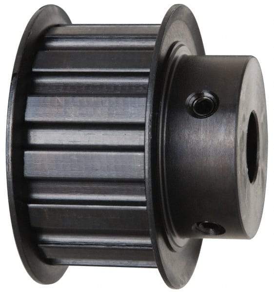 Power Drive - 14 Tooth, 5/8" Inside x 2.174" Outside Diam, Timing Belt Pulley - 3/4, 1" Belt Width, 2.228" Pitch Diam, Steel & Cast Iron - Industrial Tool & Supply