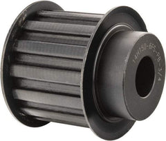 Power Drive - 14 Tooth, 3/4" Inside x 2.174" Outside Diam, Timing Belt Pulley - 1-1/2" Belt Width, 2.228" Pitch Diam, Steel & Cast Iron - Industrial Tool & Supply