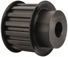 Power Drive - 16 Tooth, 3/4" Inside x 2.492" Outside Diam, Timing Belt Pulley - 1-1/2" Belt Width, 2.546" Pitch Diam, Steel & Cast Iron - Industrial Tool & Supply