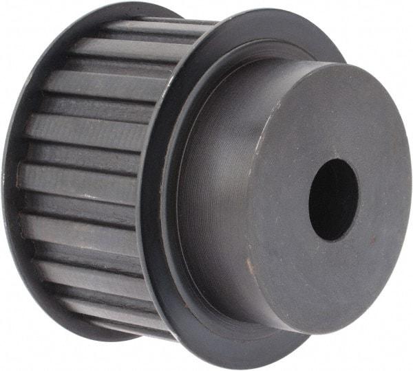 Power Drive - 20 Tooth, 3/4" Inside x 3.129" Outside Diam, Timing Belt Pulley - 1-1/2" Belt Width, 3.183" Pitch Diam, Steel & Cast Iron - Industrial Tool & Supply