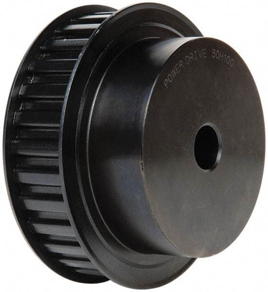 Power Drive - 30 Tooth, 3/4" Inside x 4.721" Outside Diam, Timing Belt Pulley - 3/4, 1" Belt Width, 4.775" Pitch Diam, Steel & Cast Iron - Industrial Tool & Supply