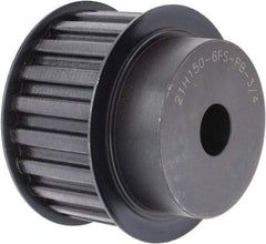 Power Drive - 21 Tooth, 3/4" Inside x 3.288" Outside Diam, Timing Belt Pulley - 1-1/2" Belt Width, 3.342" Pitch Diam, Steel & Cast Iron - Industrial Tool & Supply