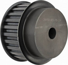 Power Drive - 26 Tooth, 3/4" Inside x 4.084" Outside Diam, Timing Belt Pulley - 1-1/2" Belt Width, 4.138" Pitch Diam, Steel & Cast Iron - Industrial Tool & Supply
