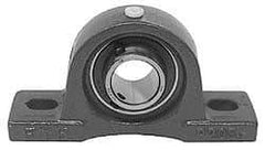 Value Collection - 127mm OALPillow Block - 2830 Lb Dyn Cap, Cast Iron - Industrial Tool & Supply