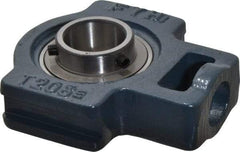 Value Collection - 2-1/4" Wide, Cast Iron Ball Bearing Take Up Unit - 1-3/32" Outside Diam - Industrial Tool & Supply