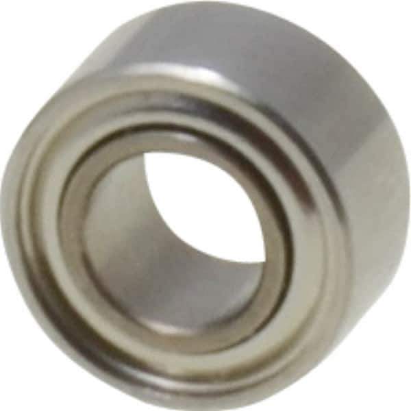 Value Collection - 3/32" Bore Diam, 3/16" OD, Double Shield Miniature Radial Ball Bearing - 3/32" Wide, 1 Row, Round Bore, 10 Lb Static Capacity, 31 Lb Dynamic Capacity - Industrial Tool & Supply