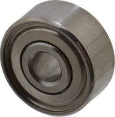 Value Collection - 3/32" Bore Diam, 5/16" OD, Double Shield Miniature Radial Ball Bearing - 9/64" Wide, 1 Row, Round Bore, 40 Lb Static Capacity, 124 Lb Dynamic Capacity - Industrial Tool & Supply