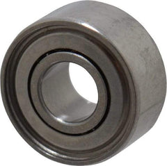 Value Collection - 1/8" Bore Diam, 5/16" OD, Double Shield Miniature Radial Ball Bearing - 9/64" Wide, 1 Row, Round Bore, 40 Lb Static Capacity, 124 Lb Dynamic Capacity - Industrial Tool & Supply