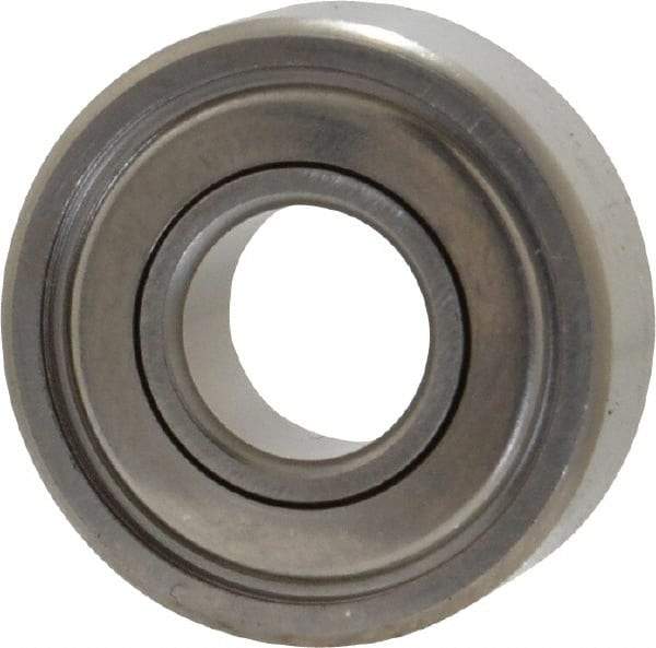 Value Collection - 1/4" Bore Diam, 5/8" OD, Double Shield Miniature Radial Ball Bearing - 0.196" Wide, 1 Row, Round Bore, 128 Lb Static Capacity, 335 Lb Dynamic Capacity - Industrial Tool & Supply