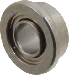 Value Collection - 3/32" Bore Diam, 3/16" OD, Double Shield Miniature Radial Ball Bearing - 3/32" Wide, With Flange, 1 Row, Round Bore, 10 Lb Static Capacity, 31 Lb Dynamic Capacity - Industrial Tool & Supply