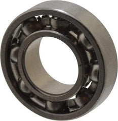 Value Collection - 1/8" Bore Diam, 3/8" OD, Open Miniature Radial Ball Bearing - 7/64" Wide, 1 Row, Round Bore, 49 Lb Static Capacity, 144 Lb Dynamic Capacity - Industrial Tool & Supply