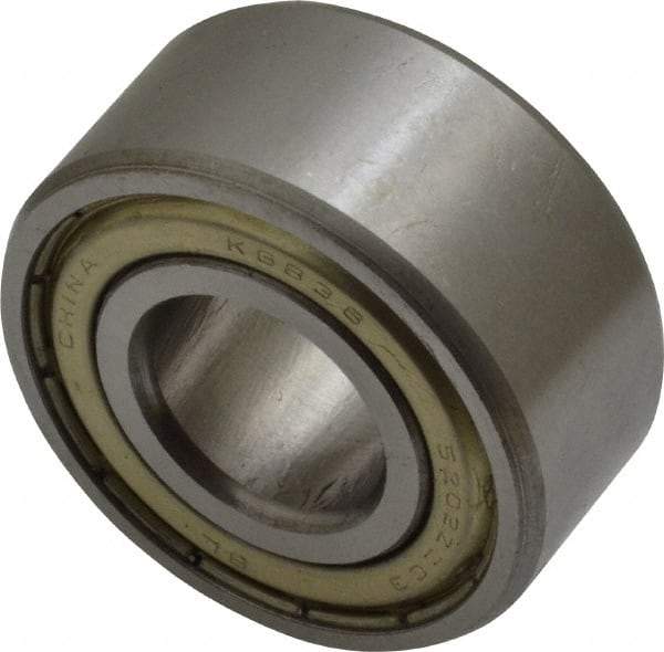 Tritan - 15mm Bore Diam, 35mm OD, Double Shield Angular Contact Radial Ball Bearing - 15.9mm Wide, 2 Rows, Round Bore, 1,500 Lb Static Capacity, 2,600 Lb Dynamic Capacity - Industrial Tool & Supply