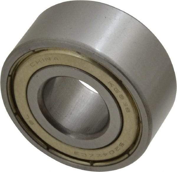 Tritan - 20mm Bore Diam, 47mm OD, Double Shield Angular Contact Radial Ball Bearing - 20.6mm Wide, 2 Rows, Round Bore, 2,700 Lb Static Capacity, 4,400 Lb Dynamic Capacity - Industrial Tool & Supply