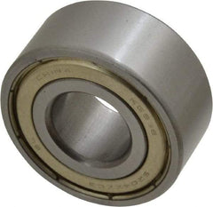 Tritan - 20mm Bore Diam, 47mm OD, Double Shield Angular Contact Radial Ball Bearing - 20.6mm Wide, 2 Rows, Round Bore, 2,700 Lb Static Capacity, 4,400 Lb Dynamic Capacity - Industrial Tool & Supply